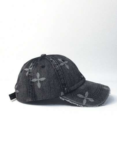 1 Peça Boné de Beisebol com Coroa Lavada e Tingida, Design de Aba Desgastada Unissex Vintage, Boné de Viagem à Prova de Vento na Moda, Adequado para Homens e Mulheres