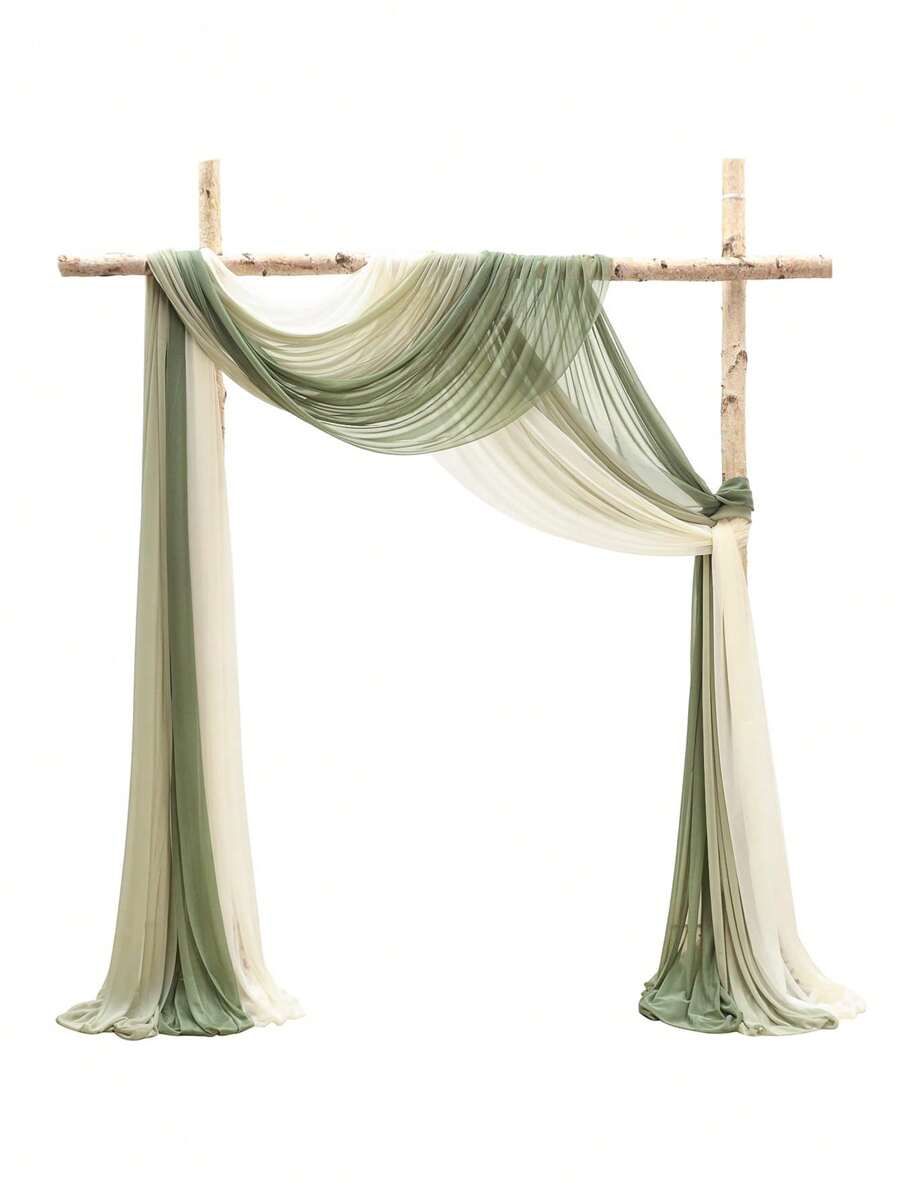 9.84 英尺 * 0.98 英尺（300 厘米 * 30 厘米）-礼品拱门悬垂面料 - 婚礼拱门花罩，婚礼仪式凉亭和招待会背景花卉装饰的悬垂面料-婚礼-婚礼用品-婚礼装饰 - 彩色 - 查看 1