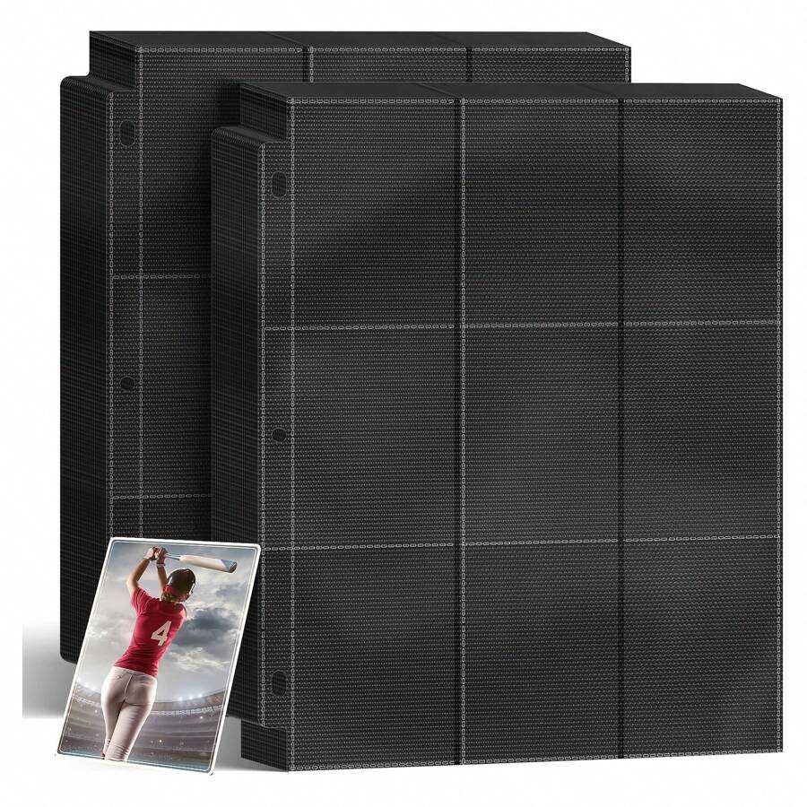 VBESTLIFE Dossier D'album De Cartes à Collectionner à 9 Poches Classeur De Cartes à 9 Pochettes