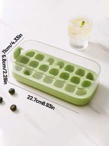 1pc Mold, Silicone Push-Type Ice Tray Ice Cubes, Home Ice Storage And Ice Box Artifact, Homemade With Lid, For Outdoor, Camping