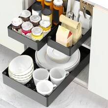1/3 Pack Pull Out Cabinet Organizer, Pull Out Drawers For Kitchen Cabinets And Pantry, Under Sink Storage, Pull Out Shelves For Kitchen Bathroom Organization
