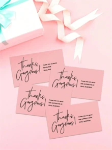 Pink Thank You Card, Support My Small Business Card, Order Thank You Card, Small Business Thank You Card, Thank You Gift Card, Gift Card Packaging, Thank You Card Paper To Give To Seller As Gift, Thank You Card