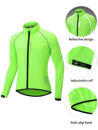 WOSAWE WOSAWE Men Road Bike Cycling Jacket Waterproof Breathable Bike Windbreaker