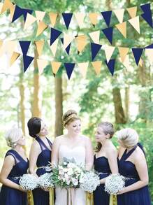15pcs/Set-Navy Blue Gold And Beige Party Decorations Royal Blue Gold Triangle Flag Pennant Banner Bunting For Graduation Birthday Wedding Bridal Shower Nautical Party Decorations Supplies,1181inch Colorful Pennants Flags Multicolor Bunting String Pennants In Bulk, Grand Opening, Carnival Themed Birthday Party Decoration Outdoor Activities Classroom Decoration