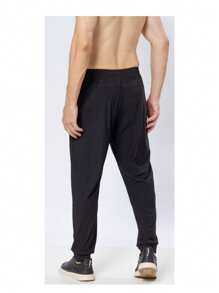 Men's Dry Fit Gym Pants Daytime Comfortable Walking Nighttime Fashion Pants Promotion Lightweight Fabric Gym Pants - màu đen - Xem 2