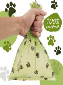 12pcs Dog Poop Bag Picker, Portable Dog Waste Bags With 1 Dispenser, Leak-Proof Pet Poop Bags, Suitable For All Kinds Of Pets At Home, Must-Have For Dog Walking
