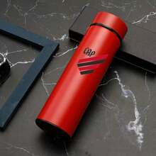 Personalized Football Team  Bottle With Led Digital Temperature Meter 500ml - Athletico Paranaense Vermelho - View 1