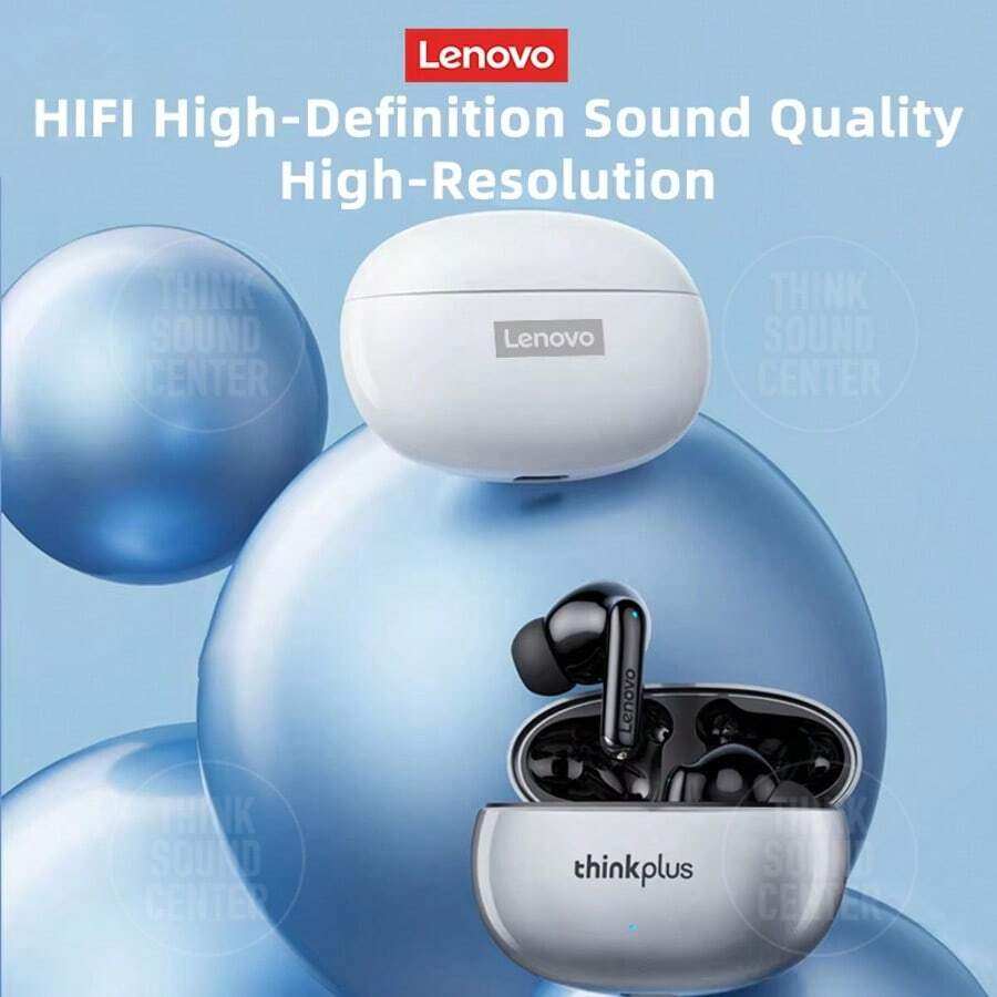 Lenovo ThinkPlus XT88 Wireless Earbuds – ANC Noise-Proof, 250mAh Charging Case, 40H Battery, Deep Bass, Clear Calls, Touch Control, Lightweight Comfort For Workout/Travel