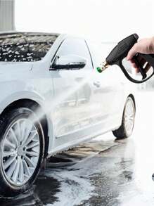 High Pressure Car Wash Foam Sprayer Machine,Short Pressure Washer Gun With Foam Cannon,1/4 Inch Quick Connector, With 5 Pressure Washer Nozzle Tips, 1Car Accessories, For Car Home Garden, Car Accessories - Multicolor - View 7