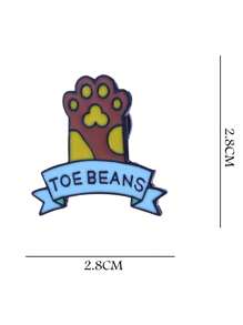 2pcs/Set Cute Cat Paw Brooch, Cartoon Animal Pet Couple Backpack Decoration Pendant, Adorable Cat Summer School Style Accessory