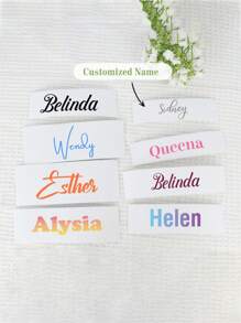 48 PIEZAS de etiquetas de cristal personalizadas - Personalización de etiquetas de cristal, los patrones son seleccionables, excelente textura, ¡satisface todas las imaginaciones! Patrones, materiales y tamaños ilimitados. Servicio integral de personalización de etiquetas de cristal, solución integral, adecuado para cajas de regalo, portátiles, vidrio, botellas de agua, etc. - multicolor transparente - Ver 3