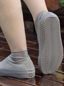 1 Pair/2 Pairs Reusable Silicone Shoe Covers, Waterproof, Slip-Resistant, Thickened And Wear-Resistant Silicone Shoe Protectors For Men And Women,Silicone Outdoor Shoe Cover, Latex Riding Rain Boots Cover, Reusable Dust Proof Waterproof Thick Non-Slip Wear-Resistant Shoe Cover,Slip-Resistant Rubber Rain Boot Overshoes, Outdoor Rainy Day Accessories - S/M/L Sizes Available