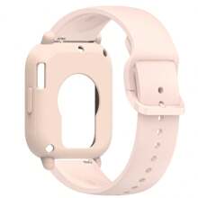 Silicone Case + Strap Compatible With Redmi Watch 5 Lite / 5 Active Repacement Bracelet Belt Smart Watchband Protective Shell Cover