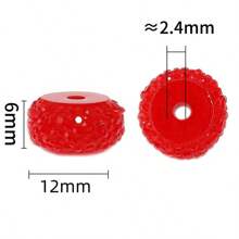 12mm 20/50/100pcs Pack Mix Colorful Color Stock Resin Flat Rhinestone Spacer Rondelles Beads For Beadable Pen Keychain Fashion Chunky Necklace Bracelet DIY Jewelry Making