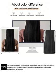 Synthetic Hair Band With Long Straight Extensions With Twisted Braids,Light Brown Color, Natural Half Wig Hair Accessory - Light Brown - View 7