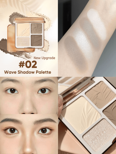 JUDYDOLL 2-In-1 HIGHLIGHT & CONTOUR PALETTE 9g, Matte Highlighter And Blush Palette, Multi-Use For Face Shading, Illuminating, Suitable For Beginners, Self-Use Or Gift, Versatile For Makeup Looks, Party, Wedding, Occasions
