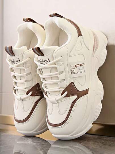 Zapatos de mujer. Elegantes y cómodos zapatos de plataforma con cuña para mujer. Tenis casuales versátiles para mujer. Diseño con cordones y punta redondeada. Suela antideslizante y duradera. Perfectos para cualquier temporada.