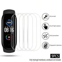 OUKNOEO 9Pcs/6Pcs/3Pcs Hydrogel Screen Film Compatible With Xiaomi Watch Mi Band 9 8 7 Pro 6 5 Anti-Scratch Soft HD TPU Clear Film