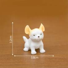 4pcs/8pcs Creative Cute Simulation Pet Dog Animal Decor Accessories Mini Figurines For Car/Desktop
