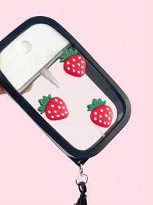 Portable Perfume Bottle, 1 Lovely Red Cherry Moisturizing Water Bottle, Hook Travel Portable Spray Bottle, Birthday Gift For Family And Friends, Gift Recommendation, Suitable For 50ml