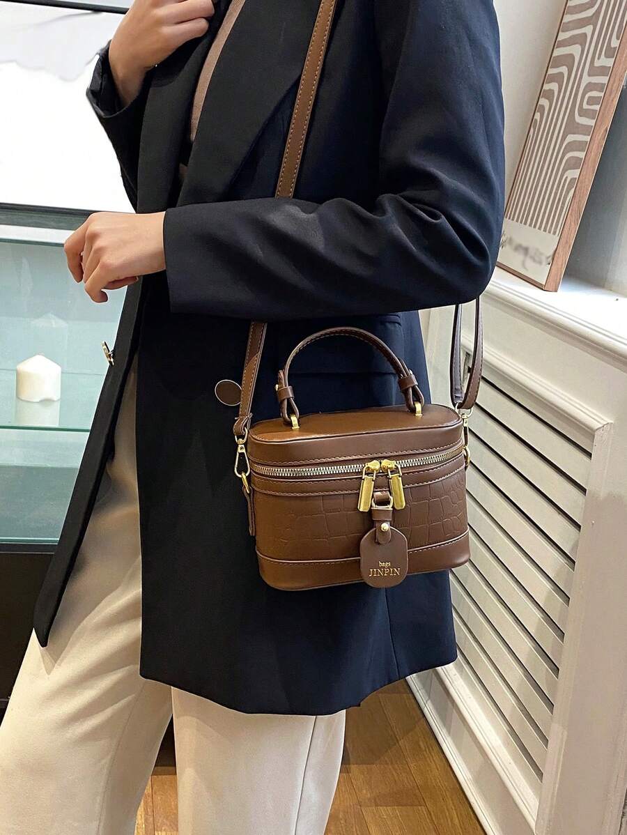 Mini Crocodile Grain Women Handbag Shoulder Bag Classic Boxy Bag