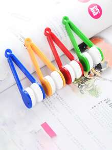 5pcs Set Of Mini Microfiber Glasses Cleaning Brush, Glasses Cleaning Tool, Mini Microfiber Glasses Cleaner, Cleaning Clip. Ultra Fine Fibers, Clean Without Leaving Any Marks, Will Not Harm Your Glasses. - Multicolor - View 4