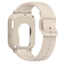 Silicone Case + Strap Compatible With Redmi Watch 5 Lite / 5 Active Repacement Bracelet Belt Smart Watchband Protective Shell Cover