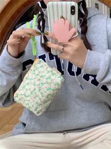 1个可爱印花帆布系带小拉链化妆包，樱桃卡通图案，可作补妆包、洗漱包、口红、耳机、数据线、充电线、护肤品收纳袋等，适合女性使用。可作房间装饰、化妆包、旅行必备、收纳整理、化妆品收纳、化妆包、洗漱包、桌面收纳、化妆包、化妆袋、化妆包、旅行必备、化妆包、化妆包、大容量、大号化妆包、圣诞礼物、化妆包、旅行、送给女性的礼物、旅行必备、化妆包、手拿包/小手提包、化妆品收纳、化妆品整理、化妆包、化妆刷收纳袋、迷你化妆包、大容量化妆包、送给女性的礼物、圣诞礼物、送给女性的礼物创意 - 彩色 - 查看 9