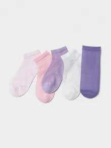 Balabala Calcetines de malla para niños, calcetines deportivos de verano transpirables, para niños y niñas, 5 pares