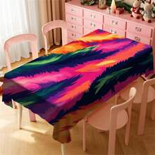 Multi-Functional Polyester Tablecloth - Colorful Patterns, Waterproof And Stain-Resistant, Easy To Clean For Indoor/Outdoor Use - Ideal For Picnics, Parties, Restaurants, Home Decor, And Gift-Giving - Multicolor - View 51