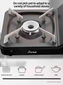 AORAN Portable Stove, Barbecue Grill With Windproof Ring And Carrying Case, With Safety Lock And Piezoelectric Ignition Device, With Overvoltage Protection, Patio Barbecue Grill, Suitable For Outdoor, Kitchen, Family Gathering - Multicolor - View 6