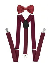 1 set Conjunto de tirantes con lazo a modo de clip en forma de Y ajustable, tirantes para los hombros para Halloween, fiesta de disfraces, banquetes, adecuado para adolescentes, uso casual de verano, al aire libre, atlético, de viaje, regalos de graduación o cumpleaños, accesorios de vestir diarios