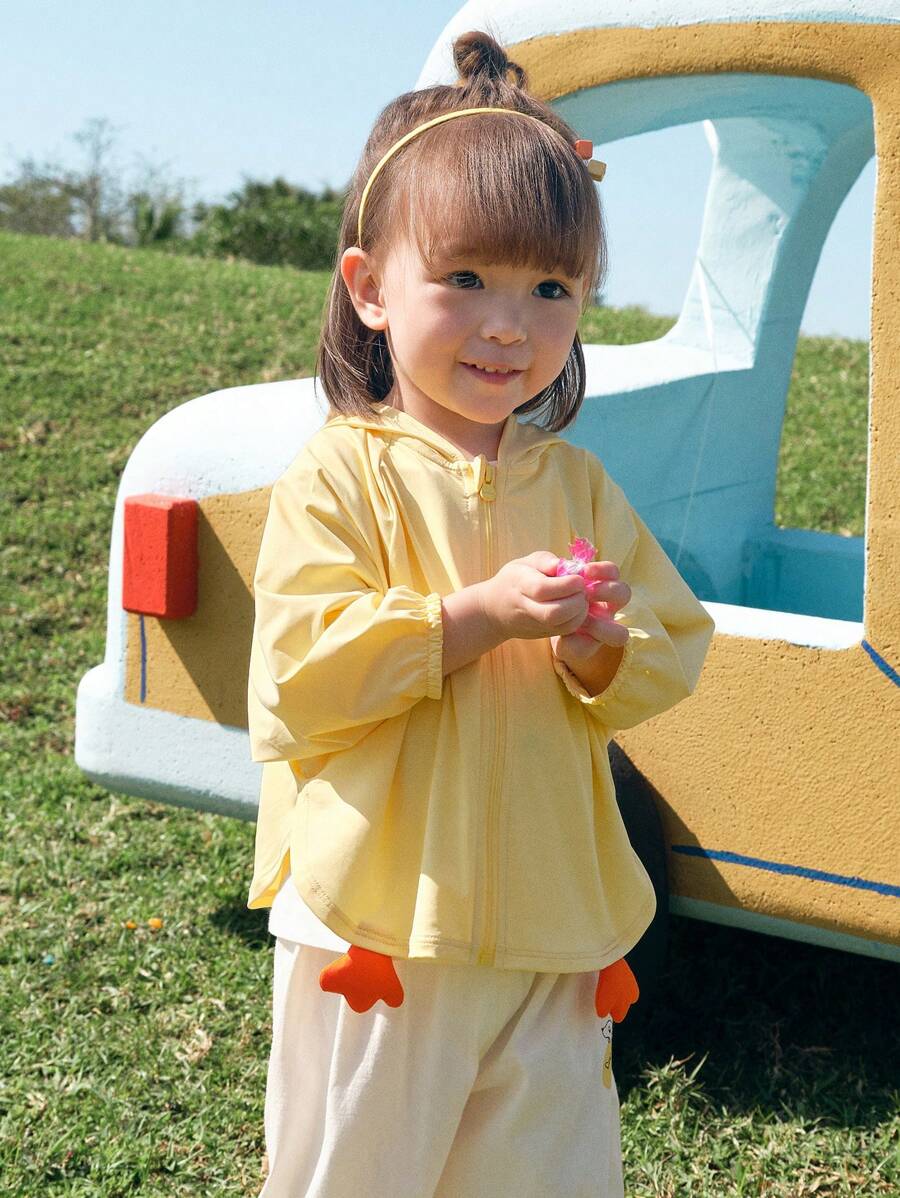 Balabala Baby Hooded Sun Protection Jacket, 2025 Summer Cute Loose Outerwear