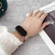 Bands For Smart Mi Band 8/9 Bracelet With Link Removal Tool Metal Wristband Strap Compatible With Xiaomi Mi Band 9 Watchband Men Women
