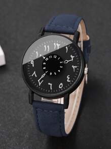 Montre à quartz pour femmes avec bracelet élégant, cadran numérique arabe. Montre à quartz (1 pièce/set) sans boîte de montre