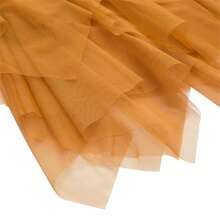 Tulle Skirts For Women Solid Color Layered High Low Asymmetrical Midi Length Elastic Waist Mesh Tutu Skirt For Party, Vacation, Daily Wear - 黃色 - 查看 4