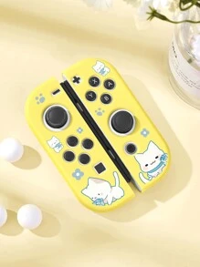 1 para uroczych kocich uchwytów ochronnych na przełączniki Joy-Con Controller, osłona ochronna na lewy i prawy uchwyt kontrolera Joy-Con Switch, akcesoria do konsoli do gier Switch, chroń kontroler Joy-Con przed uszkodzeniem, olejoodporny i odporny na zarysowania, łatwy w montażu i demontażu