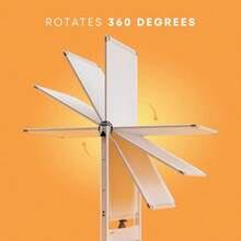 pizarrón blanca magnética portátil grande con soporte, pizarrón doble vista de doble cara estilo caballete con ruedas, pizarrón blanca móvil de pie para oficina, aula y hogar - Blanco perla - Ver 5