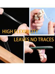 2-Sided Adhesive Dots, Installation Clay, Transparent Residue-Free Automotive Double-Sided Tape, Double-Sided Sticky Dots, Removable Transparent Sticky Dots, Used For Hanging Wall Pictures, Painless Strong Adhesive Clay, Waterproof, Suitable For Home, Office Decor, Crafts, Balloons, Holiday Party Decorations - Style[1] - View 3