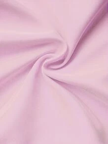 Women's Fashion Contrast Color Block Front Button Long Sleeve Casual Shirt - Pink - View 4