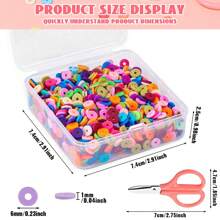 1009pcs/4800pcs Elegant DIY Jewelry Making Kit, 48 Colors Polymer Clay Beads, Polymer Bead Bracelet Set, Friendship Bracelets And Gifts, Bracelet Making Supplies, Valentine's Day Gifts, Holiday Party Gifts - Polymer Clay - View 4