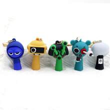 Sanrio 1 st Sprunki Rhythm Game Box Sleutelhanger, Game Peripheral Rhythm Box Figuur Hanger