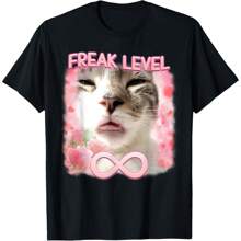 Silly Cat T-Shirt - Black - View 1