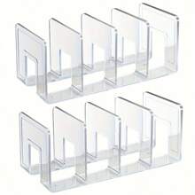 1 قطعة/2 قطعة منظم شفاف من الاكريليك للشنط المنزلية وعرض البيع بالتجزئة، يوفر مساحة في الخزانة، رف تخزين شفاف مناسب للمحافظ والحقائب