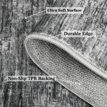 Moderner Teppich, moderner Teppich für den Innenbereich, waschbarer Teppich, karierter Teppich für Wohnzimmer, Schlafzimmer, Nachttisch, Badezimmer, rutschfeste Unterseite, Beige/Hellgrau/Dunkelgrau, Heimdekoration