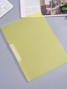 1pc A4 Size Snap Clip Swing Binder, Minimalist PP Material Waterproof & High Transparency, Suitable For Student Study And Office File Organization,Back To School,School Supplies