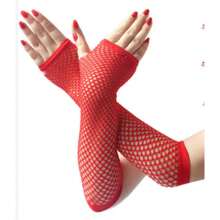 1 Pair Long Fishnet Gloves Party Fancy Dress Cosplay