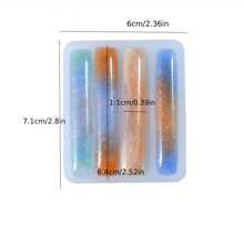 10pcs Assorted Silicone Mold Clips Hair Accessories, DIY Handmade Resin Crafts Suitable For Daily Wear - White - View 17