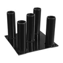 kangten Moderne vertikale Hantelhalter 5 Stangen Langhantelhalter Q235 Stahl - Schwarz - Übersicht 4