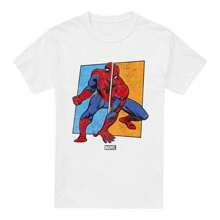 Marvel Spider-Man Mens Split T-Shirt (White)